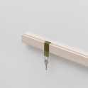 TRACKS - Porte-clés / acrylique vert olive translucide