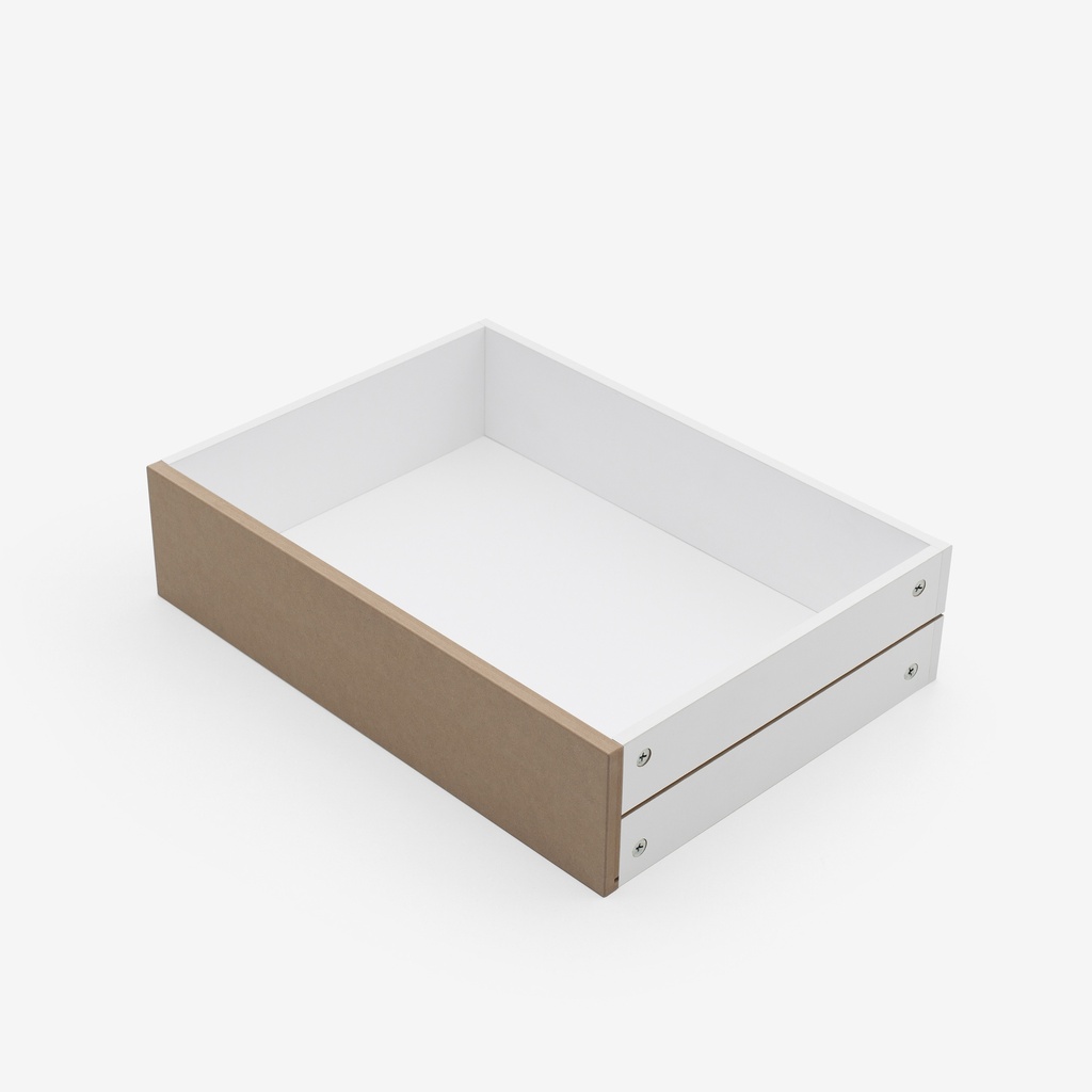 [ND10-3X[BRUT]] Tiroir en MDF Naturel (10 cm, 32 cm, 32 cm)