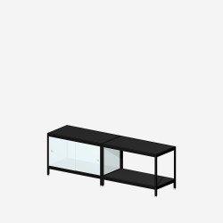 [1B23B/W] MIST 1B23B (58x160x42 cm) (White melamine MDF)