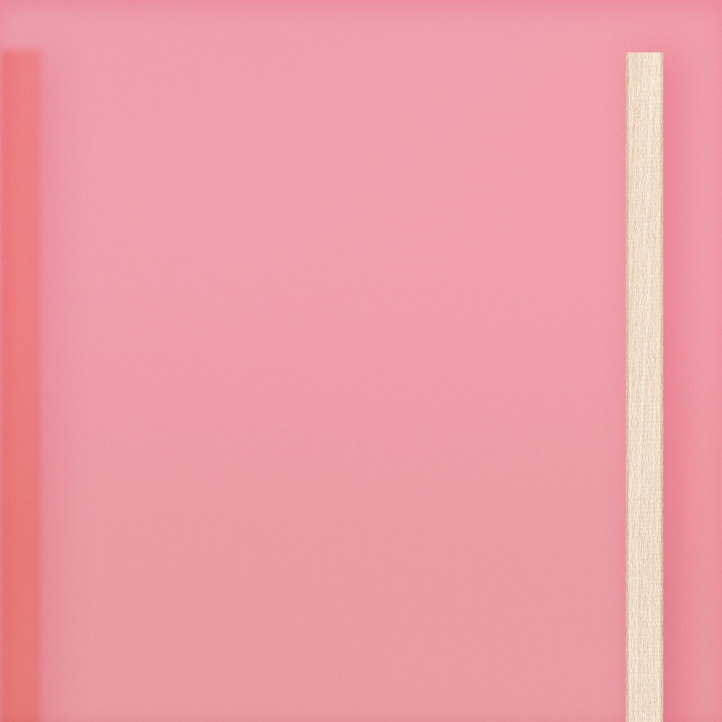 [K8-I[4T46]] Large door Blush Pink Translucent Acrylic (98 cm, 80 cm, 1 (inside door), Wooden slats)