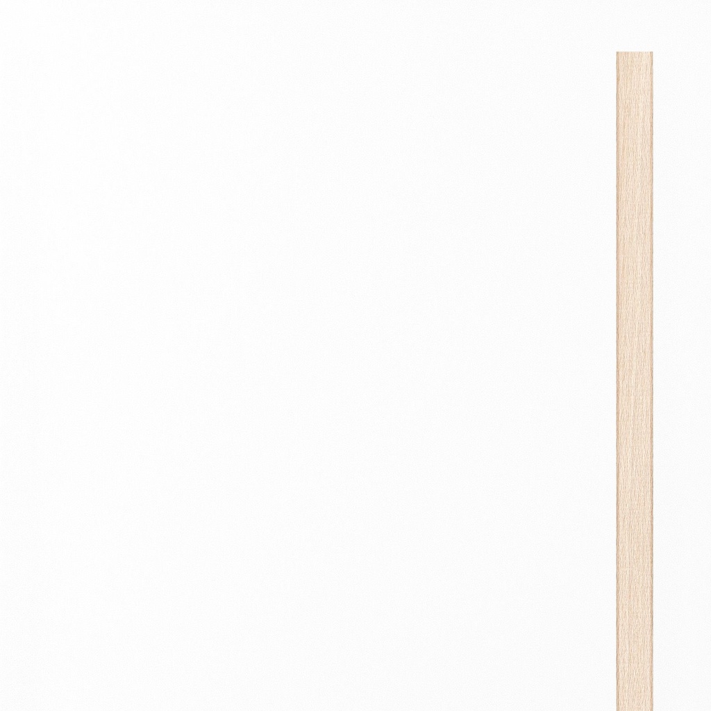 [K8-I[1T41]] Grande porte Acrylique opaque Blanc Mat (98 cm, 80 cm, 1 (porte intérieure), Lattes en bois)