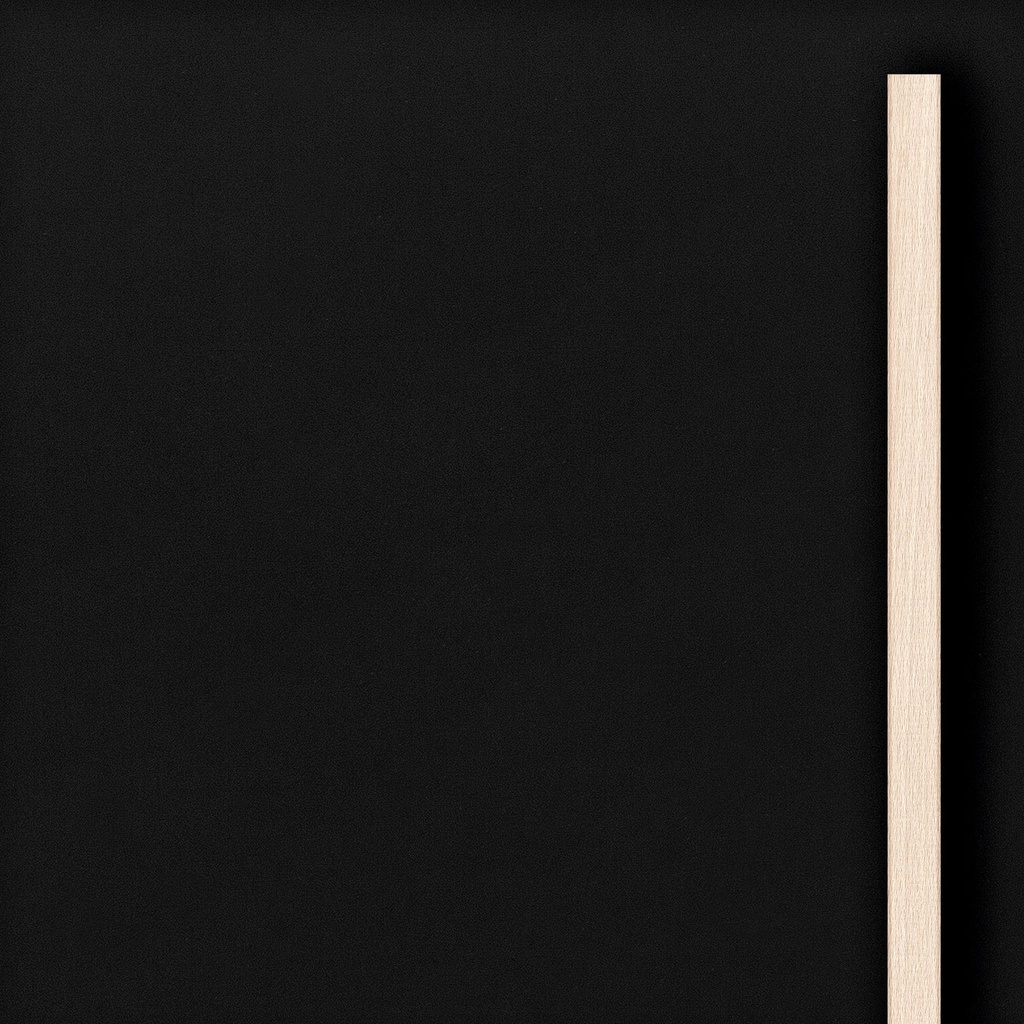[K8-I[9221]] Grande porte en Acrylique opaque Noir Mat (98 cm, 80 cm, 1 (porte intérieure), Lattes en bois)