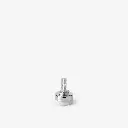 White levelling pad for foot with screw thread