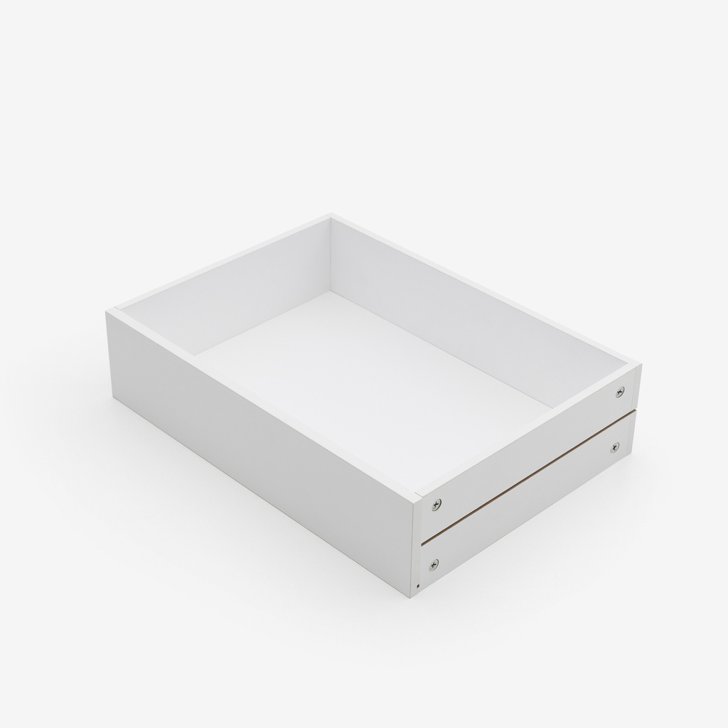 [ND10-3X[W4006]] Tiroir en MDF Blanc (10 cm, 32 cm, 32 cm)