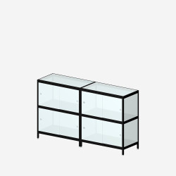 [2B24M/W] MIST 2B24M (99x160x42 cm) (Dos MDF blanc)