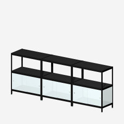 [2B32B/W] MIST 2B32B (99x240x42 cm) (Wit gemelamineerde MDF)