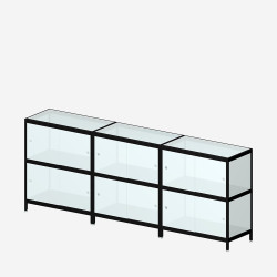 [2B34M/W] MIST 2B34M (99x240x42 cm) (Dos MDF blanc)
