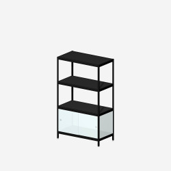 [3B12B/W] MIST 3B12B (140x80x42 cm) (Dos MDF blanc)