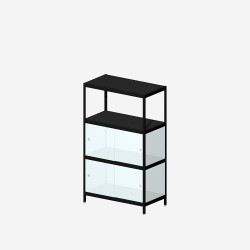 [3B13B/W] MIST 3B13B (140x80x42 cm) (Dos MDF blanc)