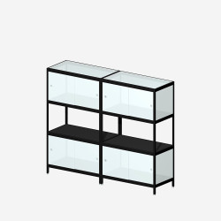 [3B24M/W] MIST 3B24M (140x160x42 cm) (Dos MDF blanc)