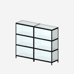 [3B25M/W] MIST 3B25M (140x160x42 cm) (Wit gemelamineerde MDF)