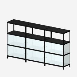 [3B33B/W] MIST 3B33B (140x240x42 cm) (White melamine MDF)