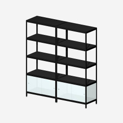 [4B22B/W] MIST 4B22B (181x160x42 cm) (Dos MDF blanc)