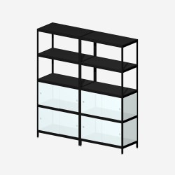 [4B23B/W] MIST 4B23B (181x160x42 cm) (Dos MDF blanc)