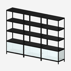 [4B32B/W] MIST 4B32B (181x240x42 cm) (Wit gemelamineerde MDF)