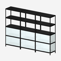 [4B33B/W] MIST 4B33B (181x240x42 cm) (White melamine MDF)