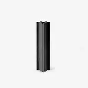 Threaded alu black foot