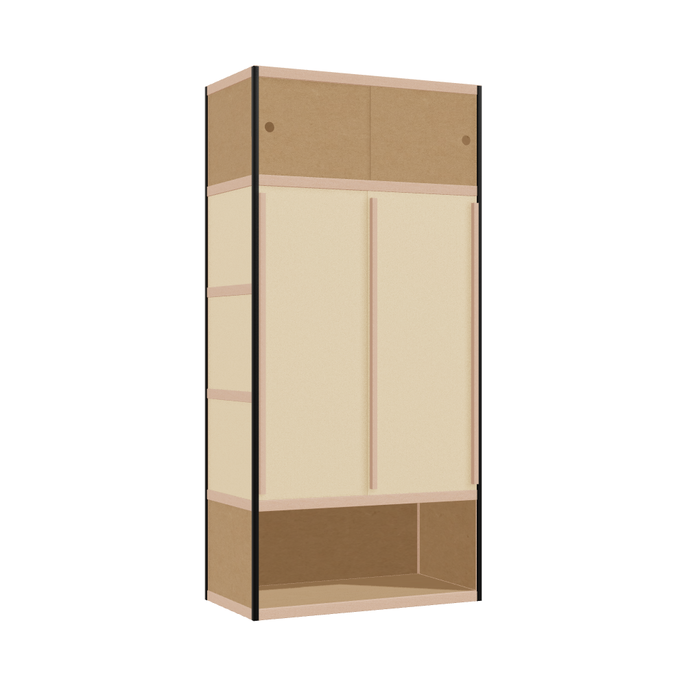 [400212259] Kleerkast (209x100x52 cm)