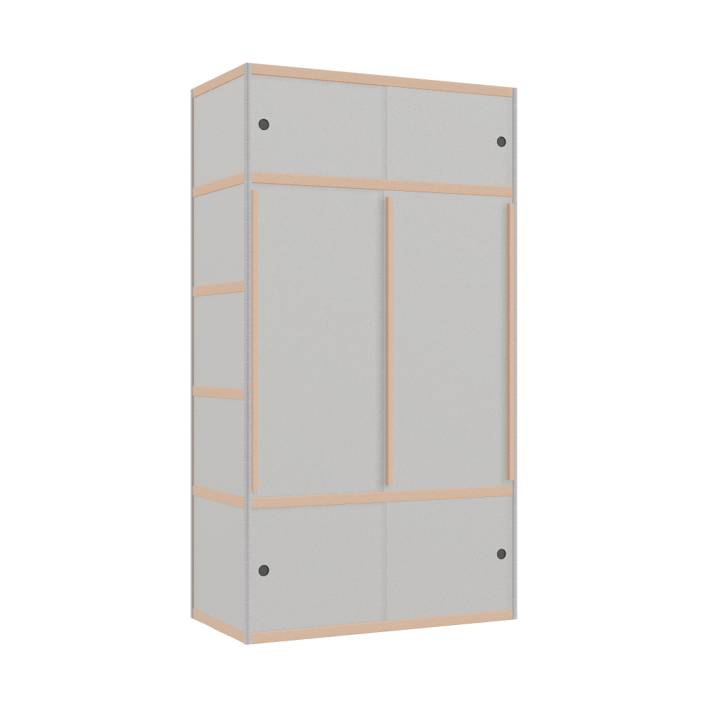 [400272247] Kleerkast (219x120x62 cm)