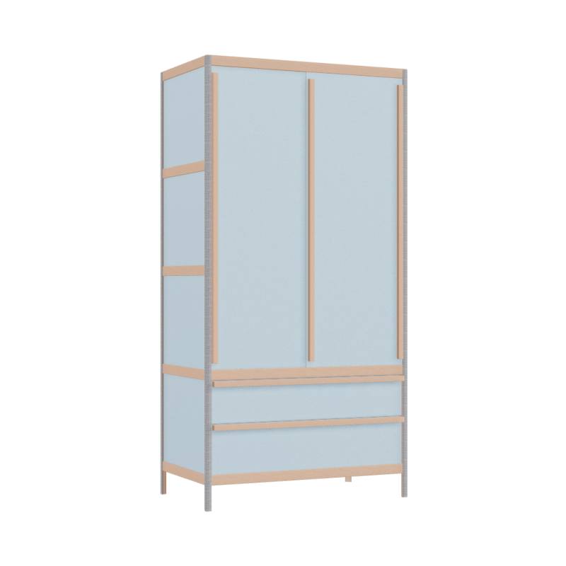 [400247487] Kleerkast (178x90x52 cm)
