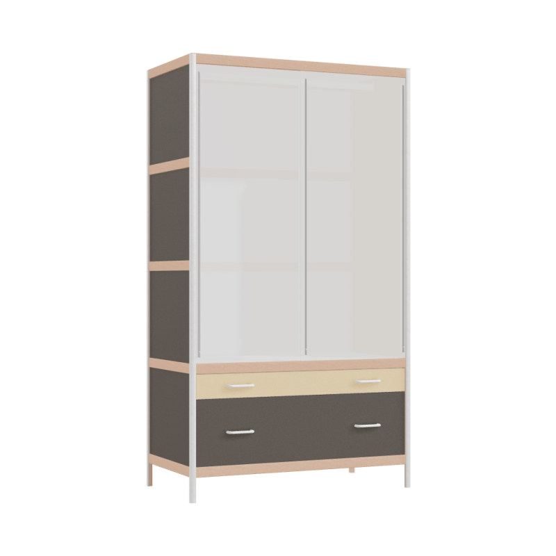 [400388125] Kleerkast (178x100x52 cm)