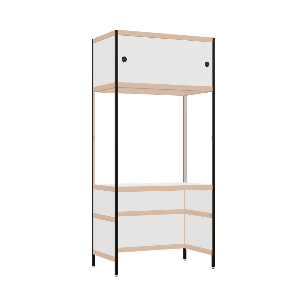 [400398131] Bureau intégré (193x90x52 cm)
