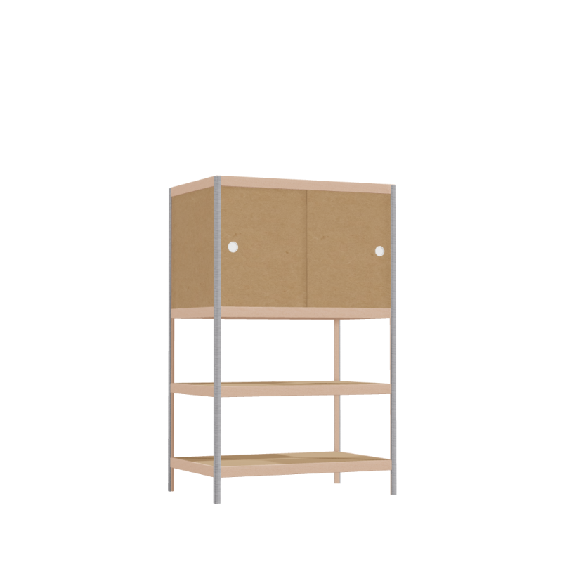 [400120925] Armoire (127x80x52 cm)