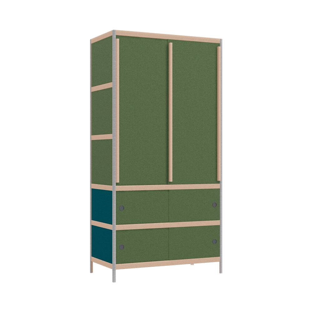 [400259241] Kleerkast (199x100x52 cm)