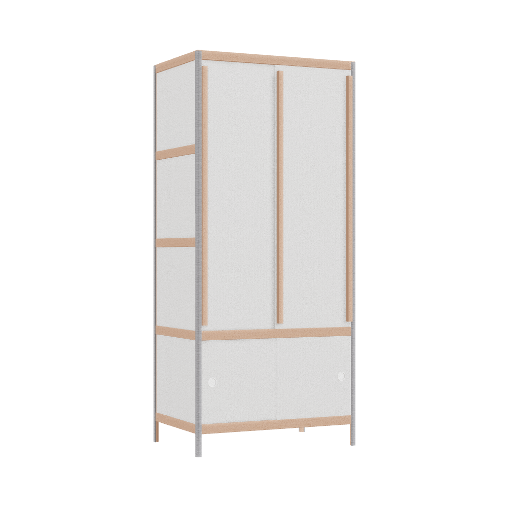 [101055004] Kleerkast (178x80x52 cm)