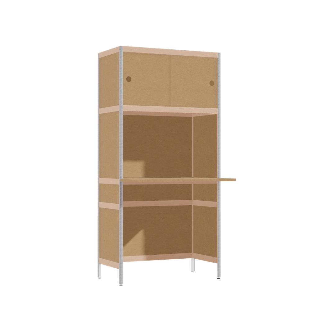 [400479946] Bureau débordant (165.5x80x63.6 cm)