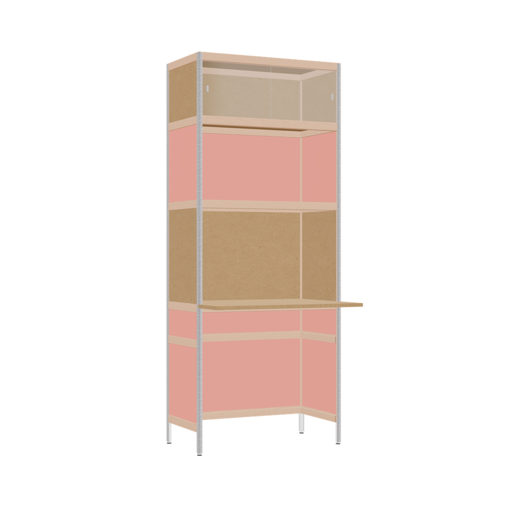 [400481301] Overhangend bureau (196.5x80x63.6 cm)