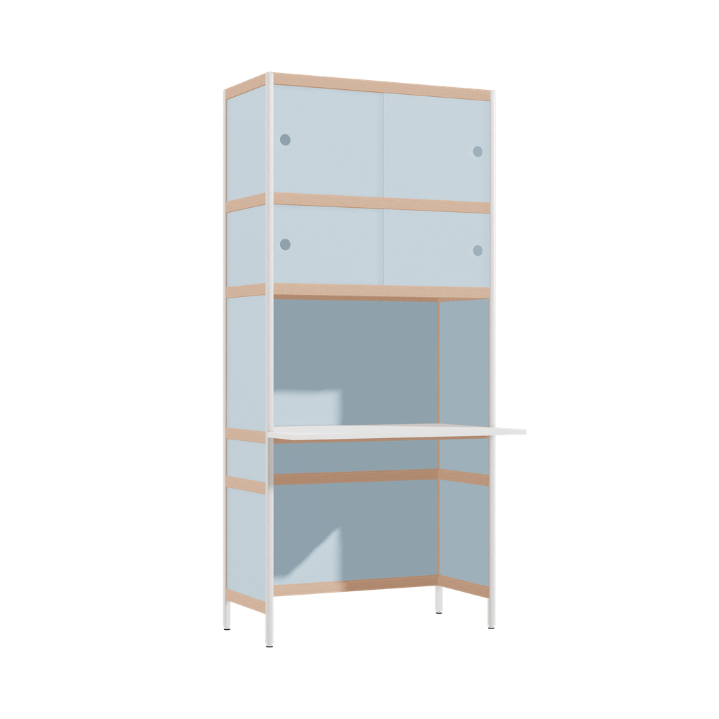 [400479912] Cantilevered desk (196.5x90x63.6 cm)