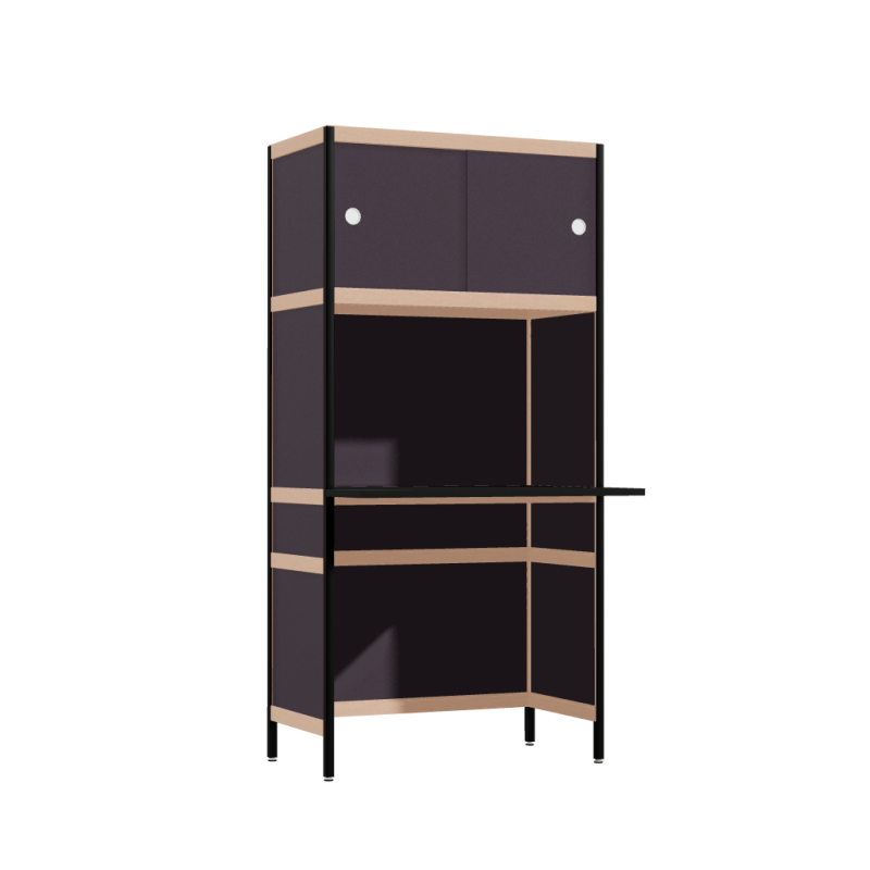 [400481283] Bureau débordant (165.5x80x63.6 cm)