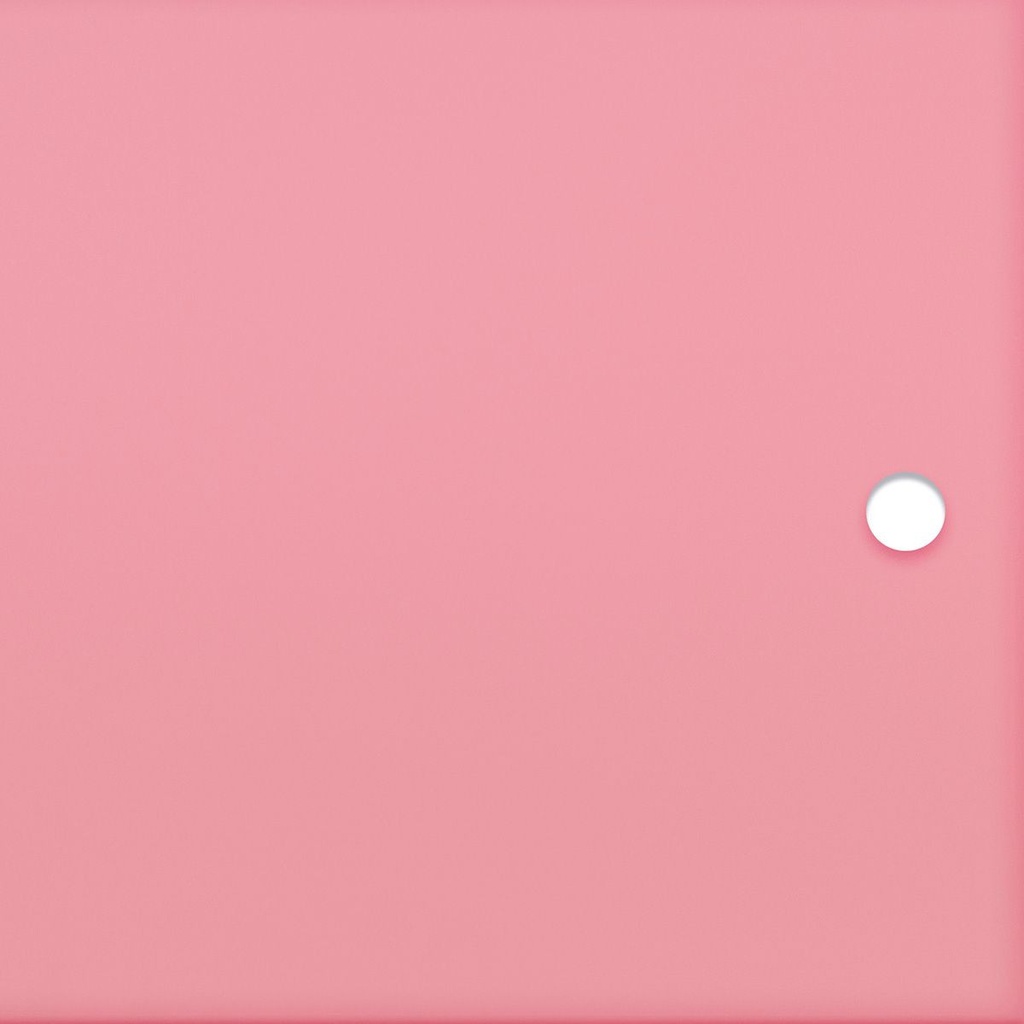 Blush pink translucent acrylic door