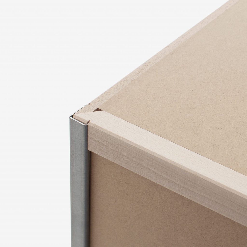 [P-2V[BRUT]] Natural MDF shelf panel (25 cm, 25 cm)