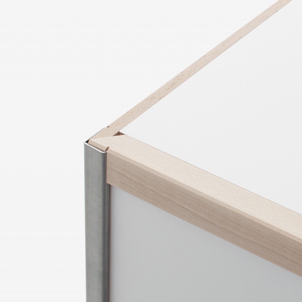 [P-2V[W4006]] White MDF shelf panel (25 cm, 25 cm)
