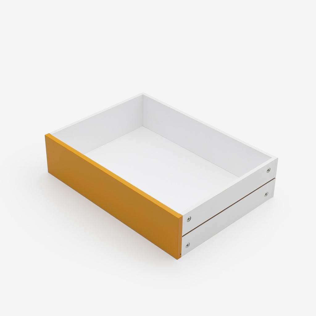 [ND10-3X[U4006]] Tiroir en MDF Jaune (10 cm, 32 cm, 32 cm)