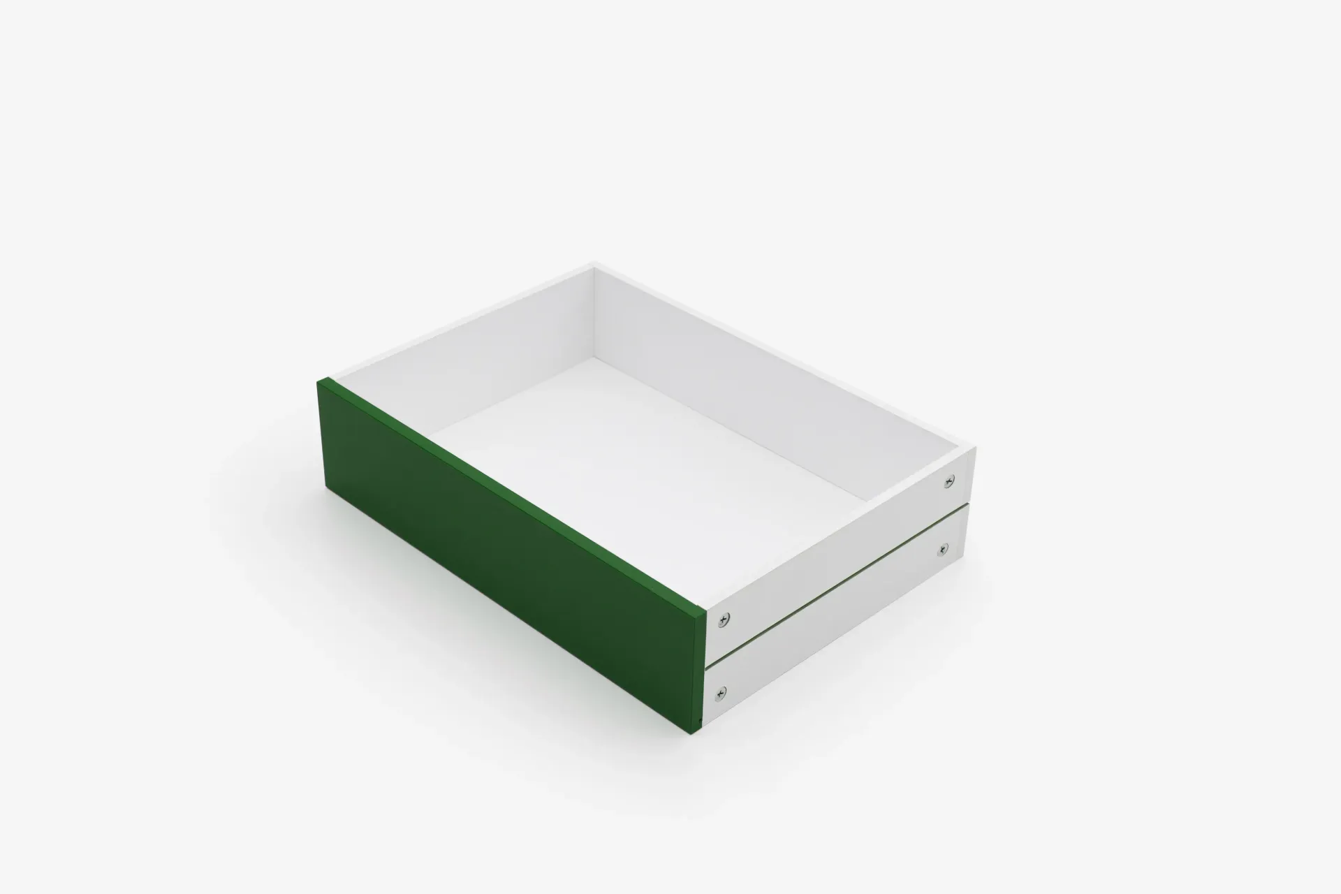 [ND10-3X[U4013]] Tiroir en MDF Vert (10 cm, 32 cm, 32 cm)