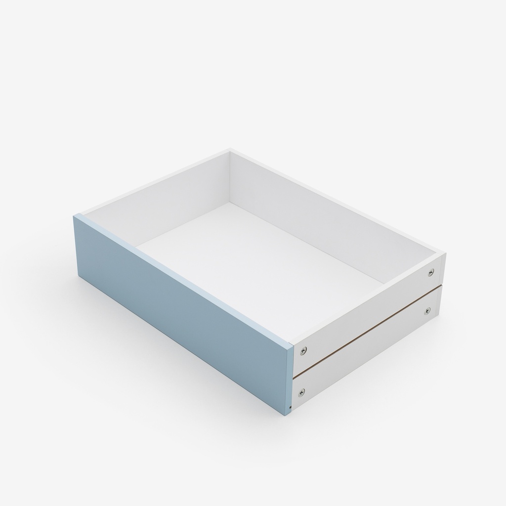 [ND10-3X[U535]] Light blue MDF drawer (10 cm, 32 cm, 32 cm)