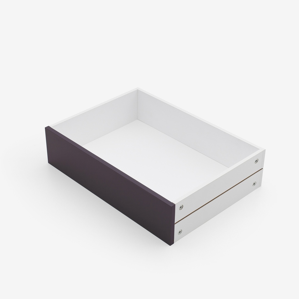 [ND10-3X[U330]] Eggplant MDF drawer (10 cm, 32 cm, 32 cm)