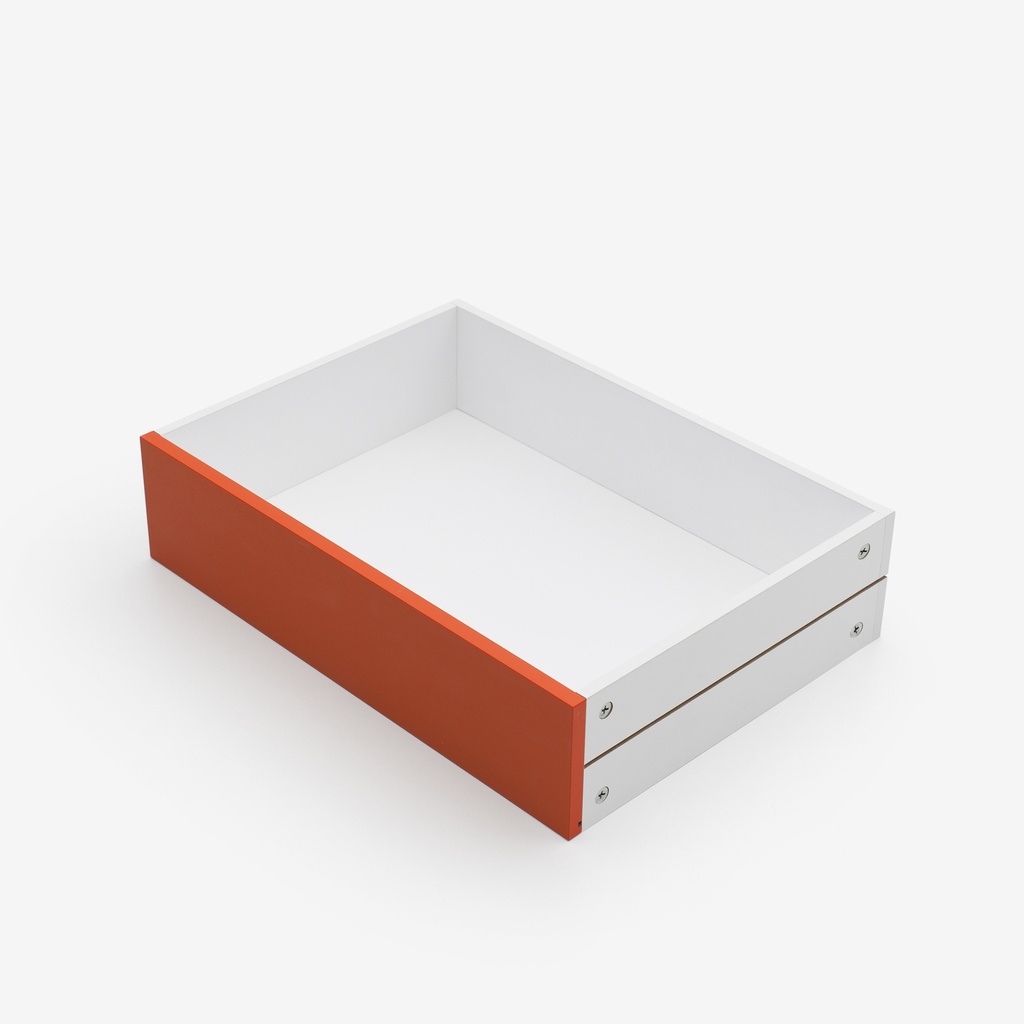 [ND10-3X[U4004]] Tangerine MDF drawer (10 cm, 32 cm, 32 cm)