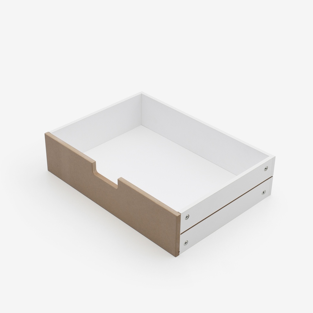 [ND10-3X[ECO-PLUS]] Integrated handle MDF drawer (ECO+) (10 cm, 32 cm, 32 cm)